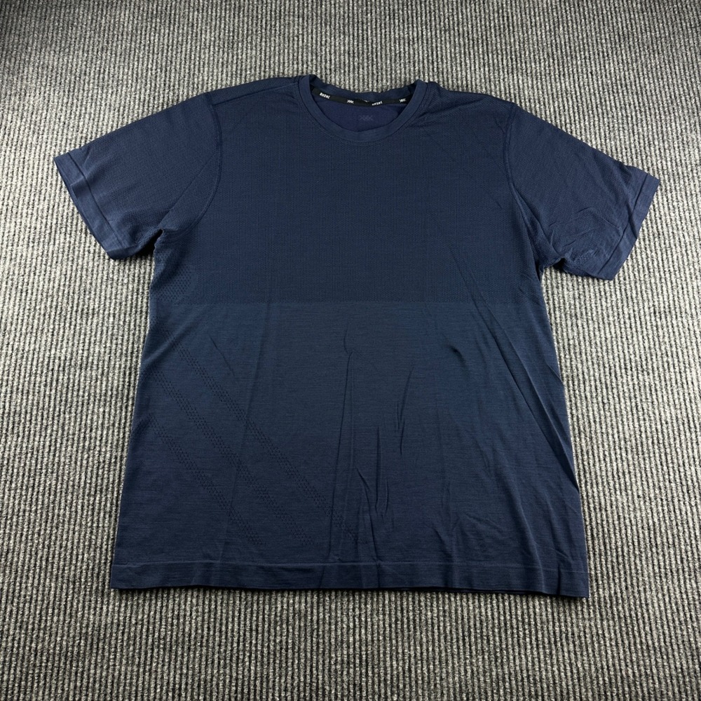 Rhone Reign Short Sleeve T-Shirt Mens Navy Blue Performance Activewear Top